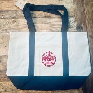 Trader Joe's Canvas Tote Bag NWT